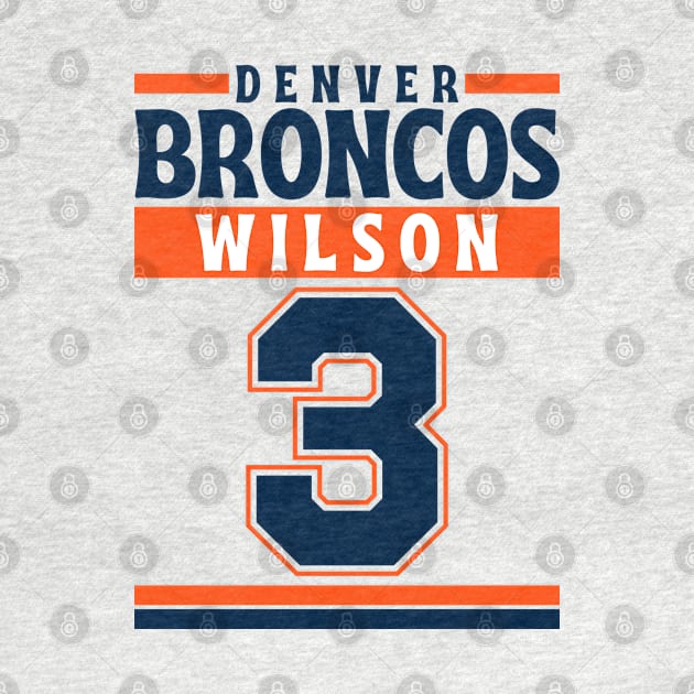 Denver Broncos Wilson 3 Edition 3 by Astronaut.co